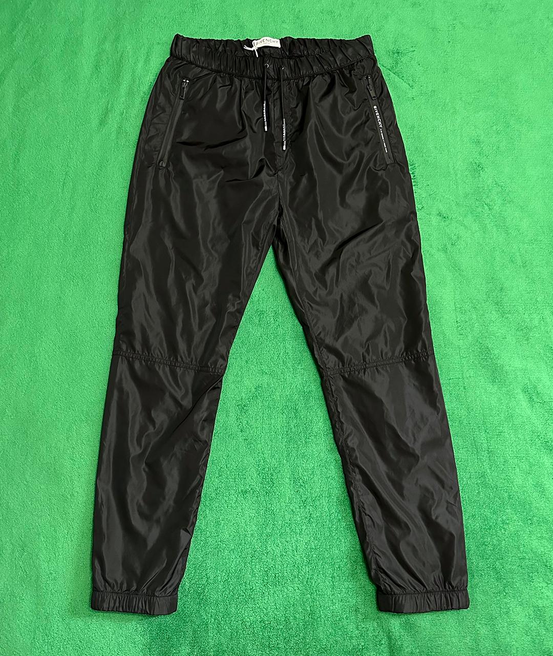 GIVENCHY Черные полиамидовые повседневные брюки, фото 2
