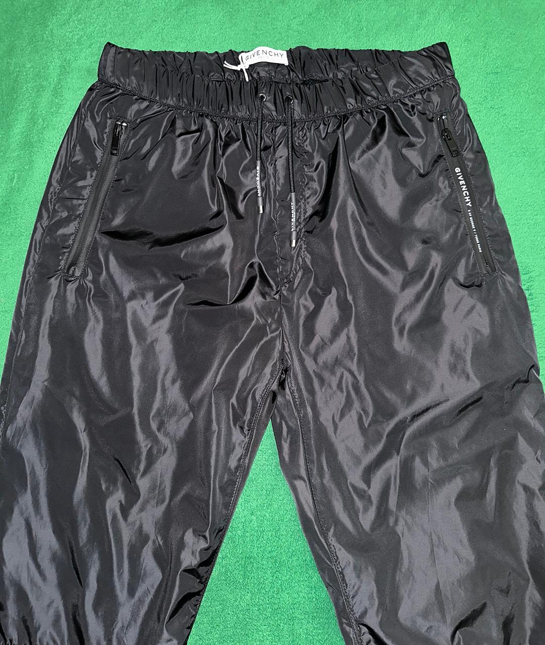 GIVENCHY Черные полиамидовые повседневные брюки, фото 3