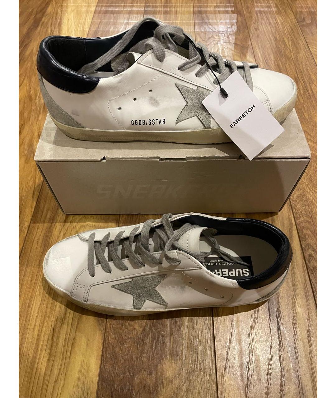 GOLDEN GOOSE DELUXE BRAND Белые кожаные кеды, фото 5