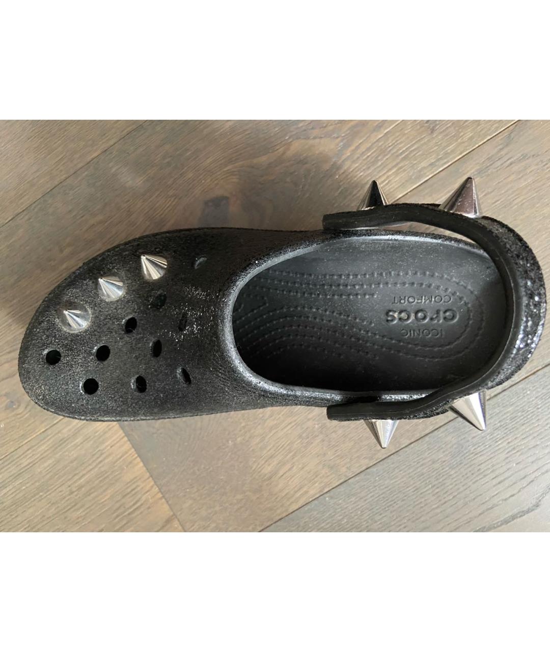 CROCS Черные синтетические сабо, фото 4