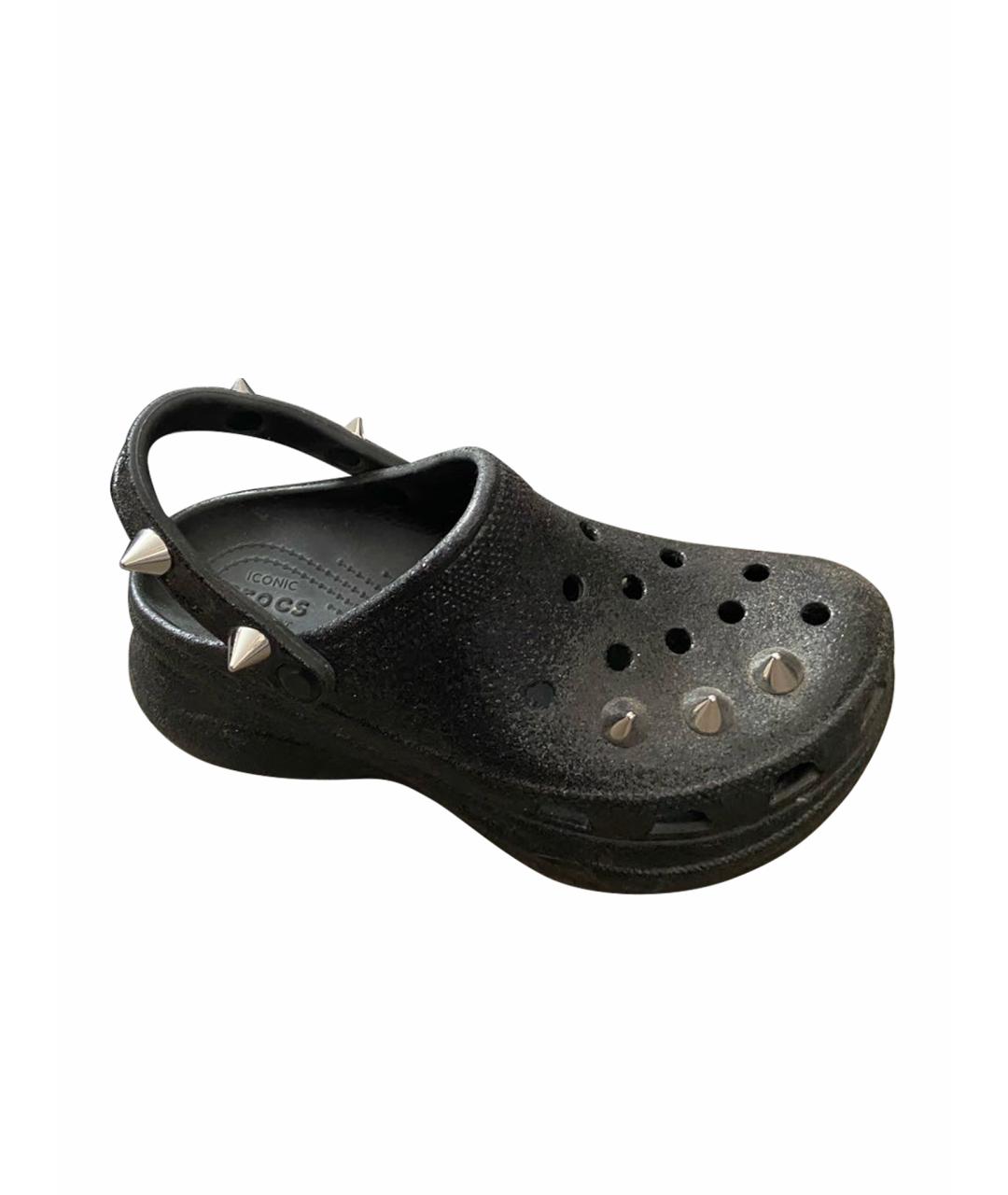 CROCS Черные синтетические сабо, фото 1