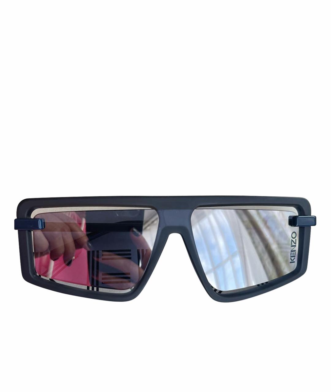 KENZO Темно-синие пластиковые солнцезащитные очки, фото 1
