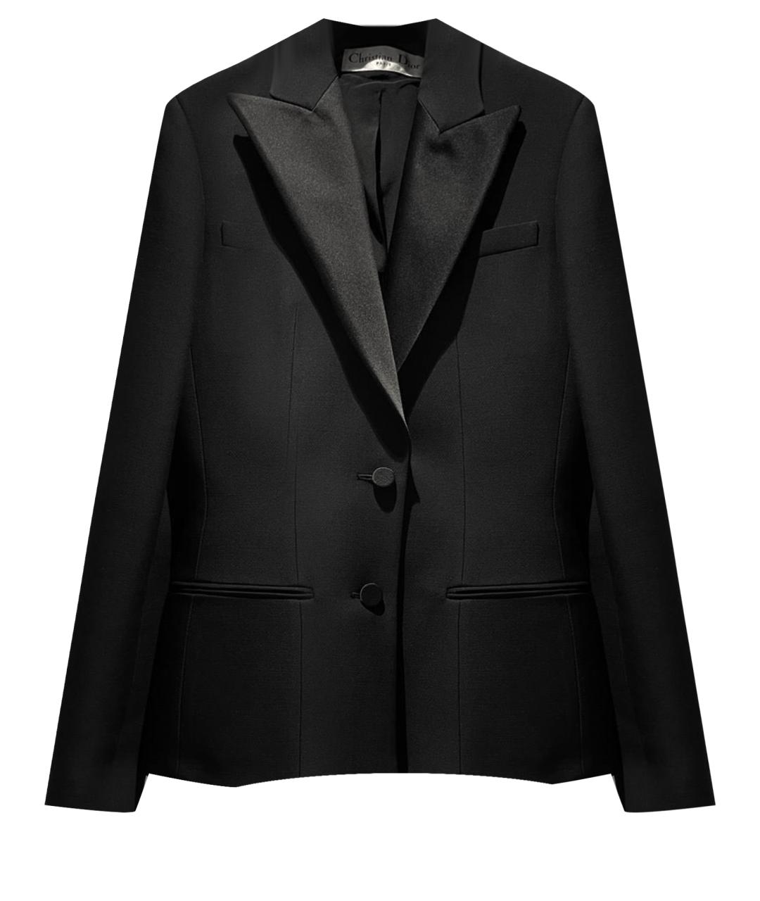 CHRISTIAN DIOR PRE-OWNED Черный шерстяной жакет/пиджак, фото 1