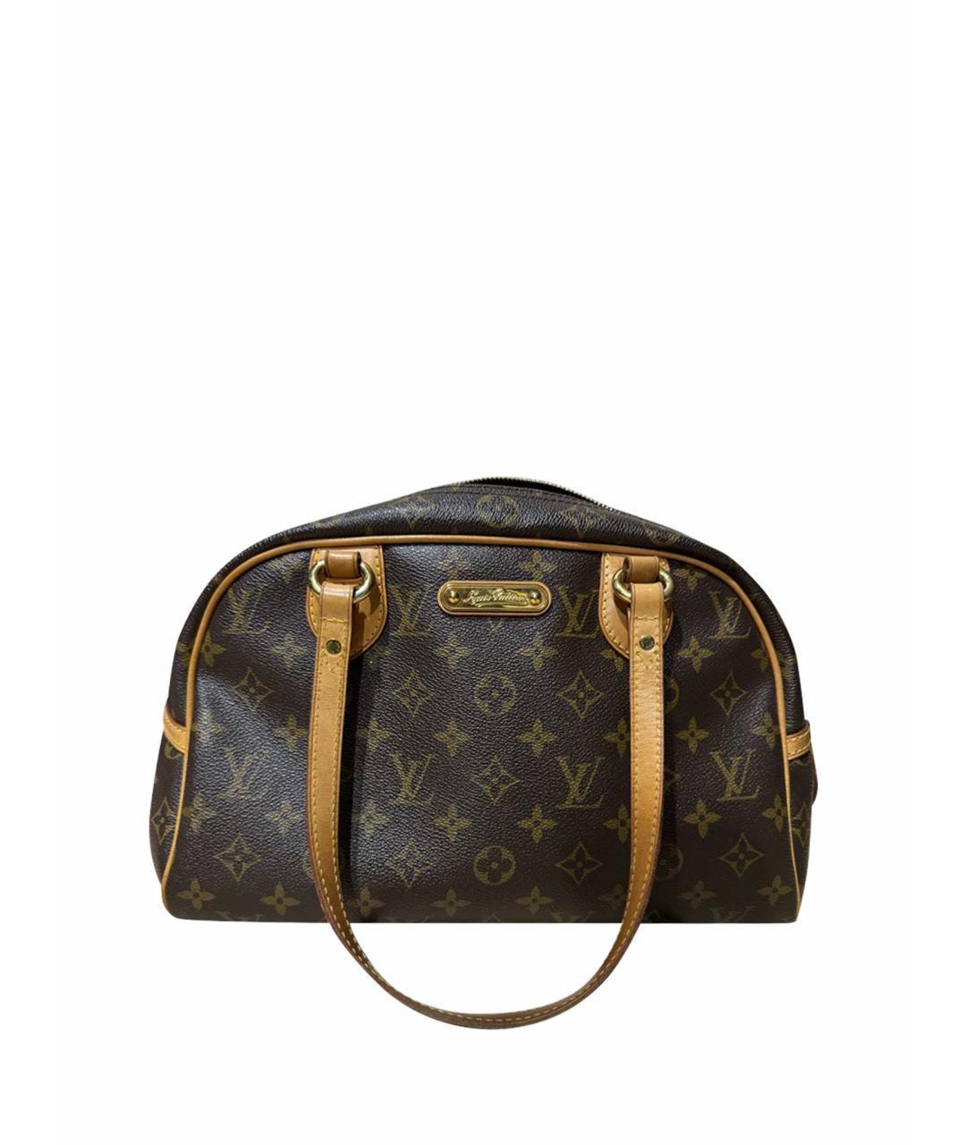 LOUIS VUITTON PRE-OWNED Коричневая сумка с короткими ручками, фото 1