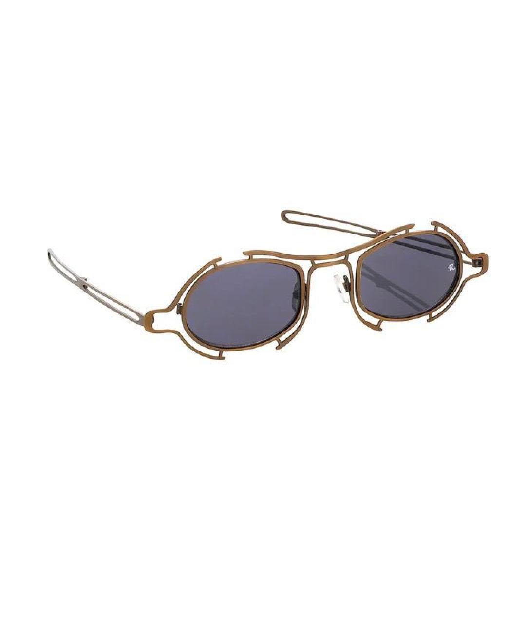 LINDA FARROW Золотые солнцезащитные очки, фото 1
