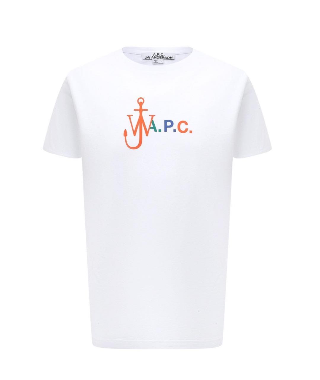 A.P.C. Белая хлопковая футболка, фото 1