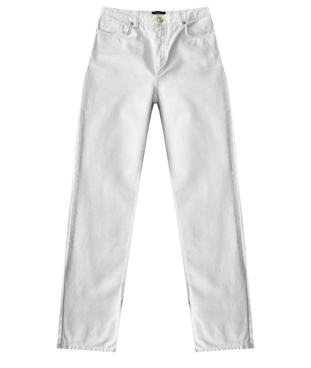 12 STOREEZ Белые хлопковые джинсы слим, фото 1