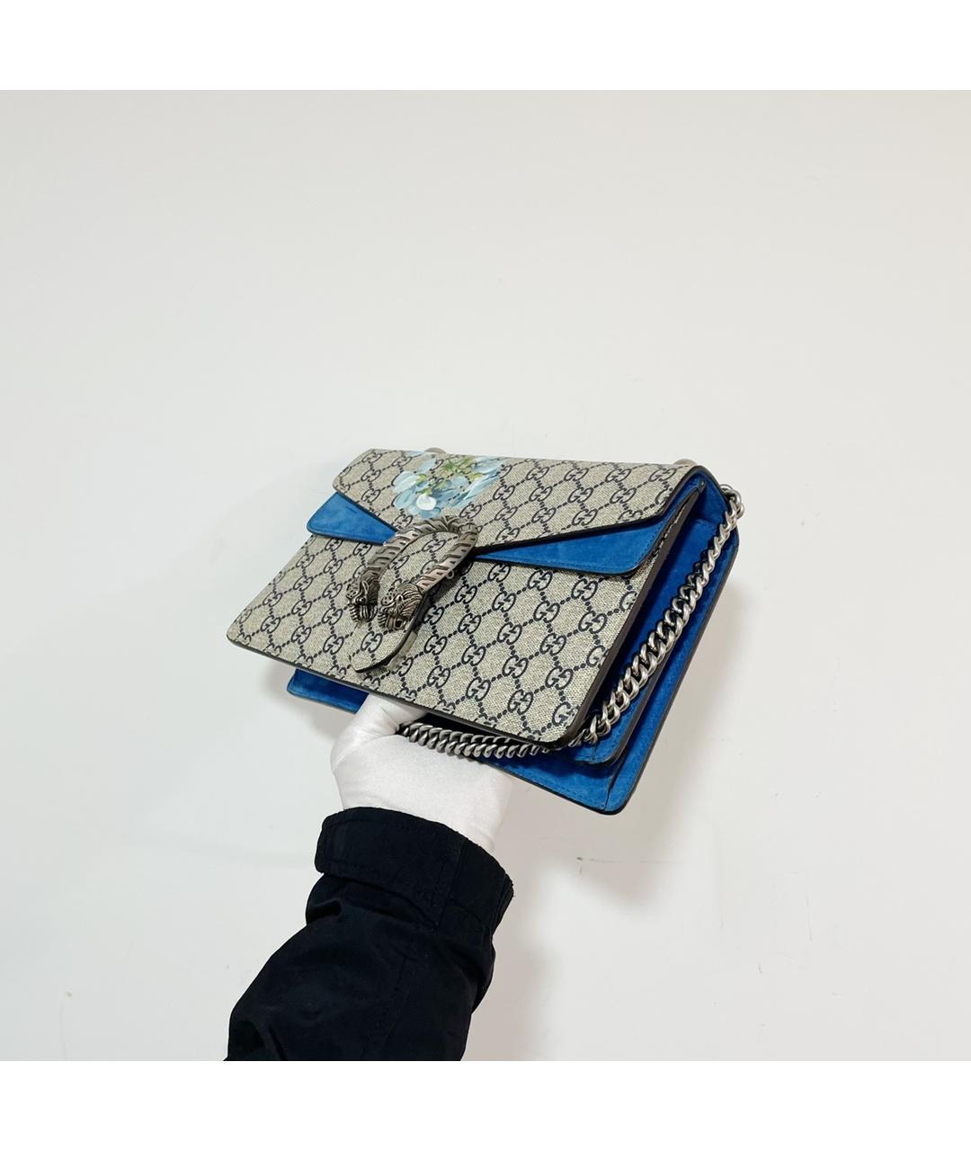 GUCCI Голубая сумка через плечо, фото 4