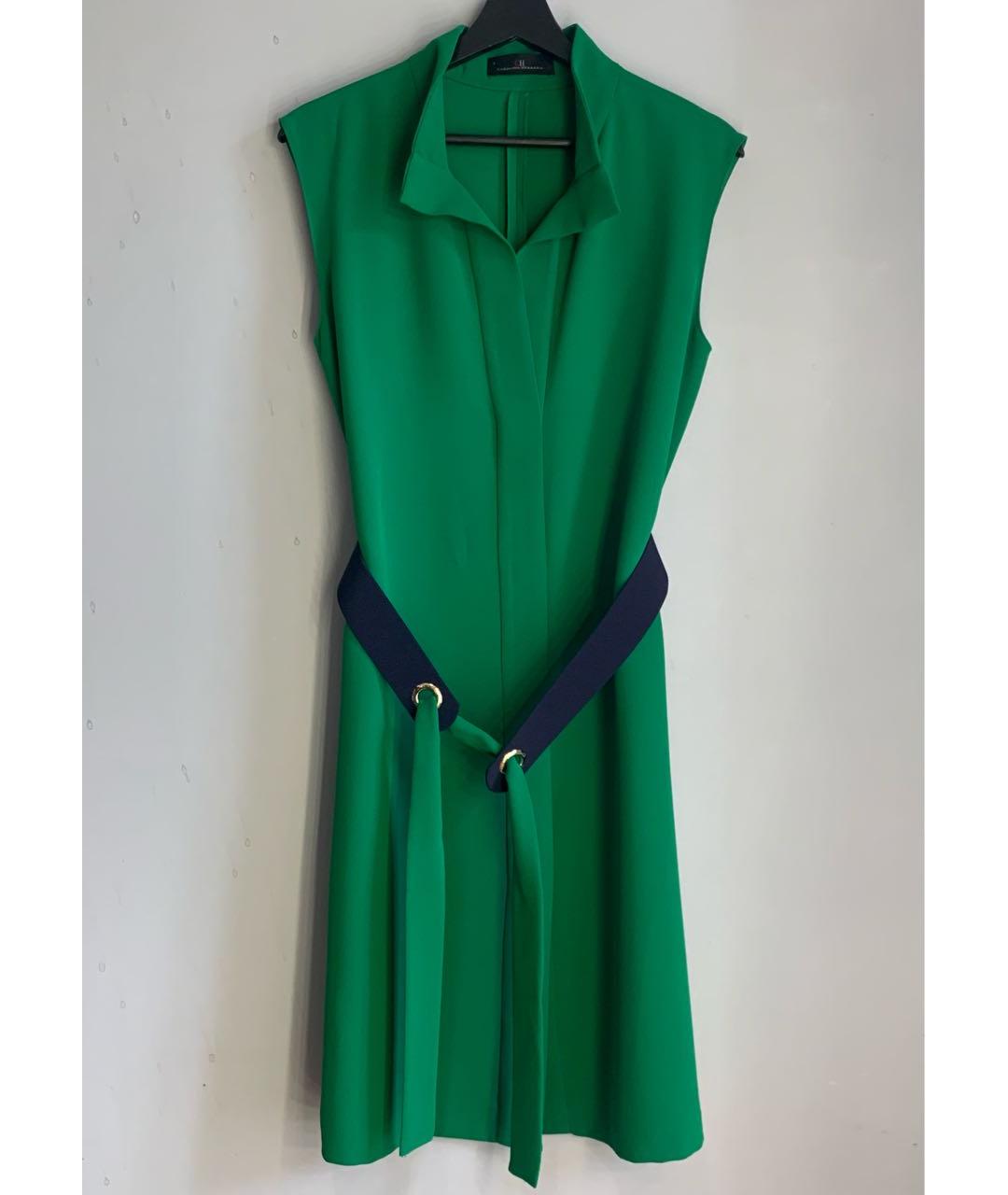 CAROLINA HERRERA Зеленые полиамидовое повседневное платье, фото 5
