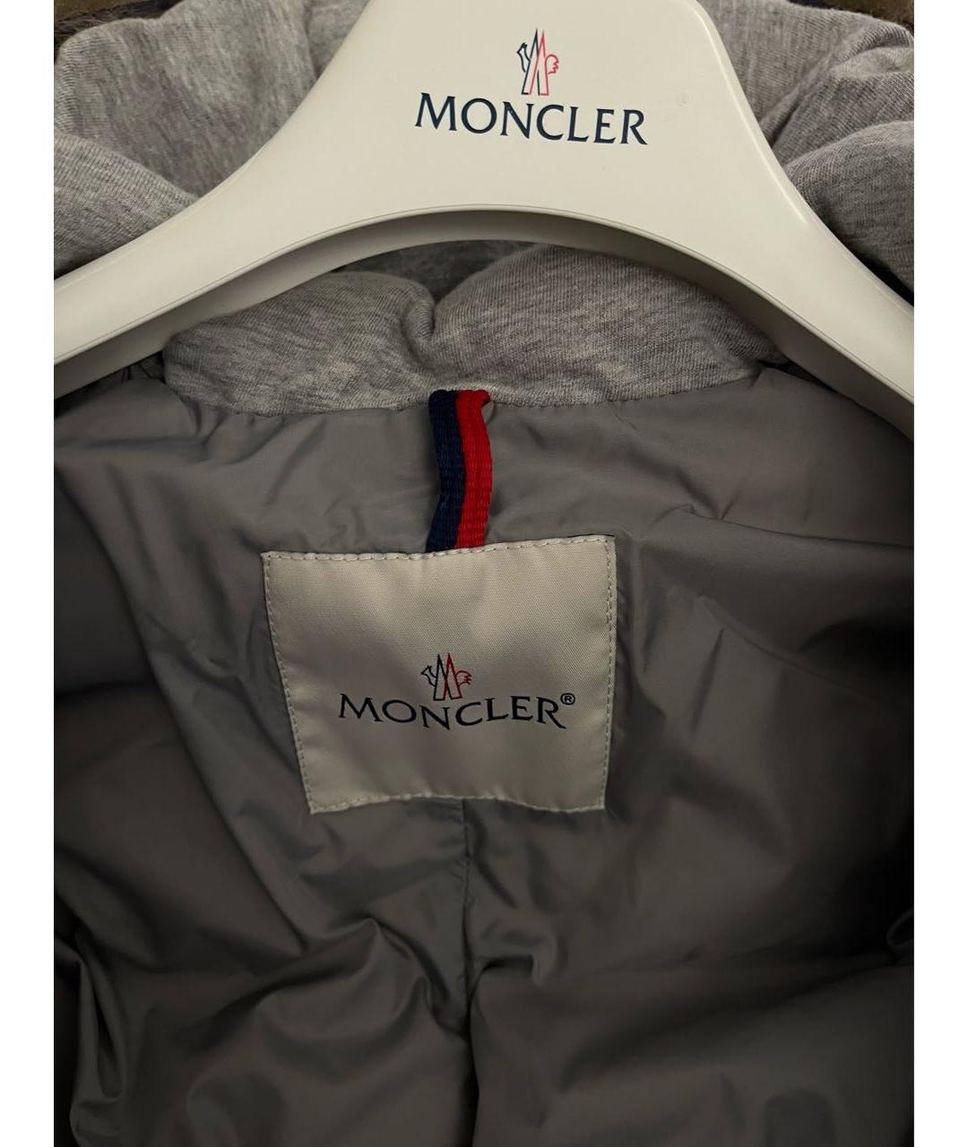 MONCLER KIDS Темно-синий полиэстеровый комбинезон, фото 5