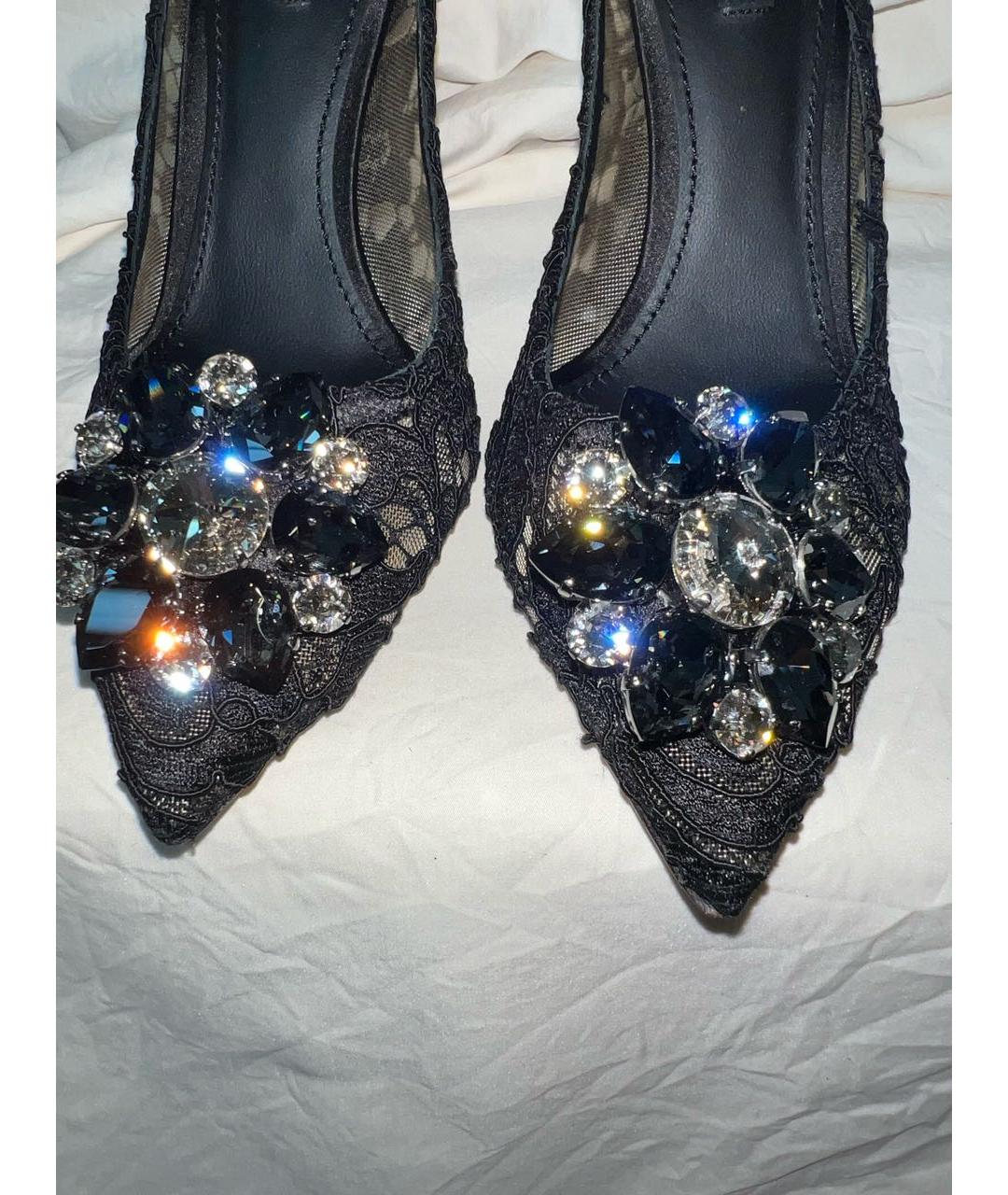 CHRISTIAN DIOR PRE-OWNED Черные текстильные туфли, фото 4