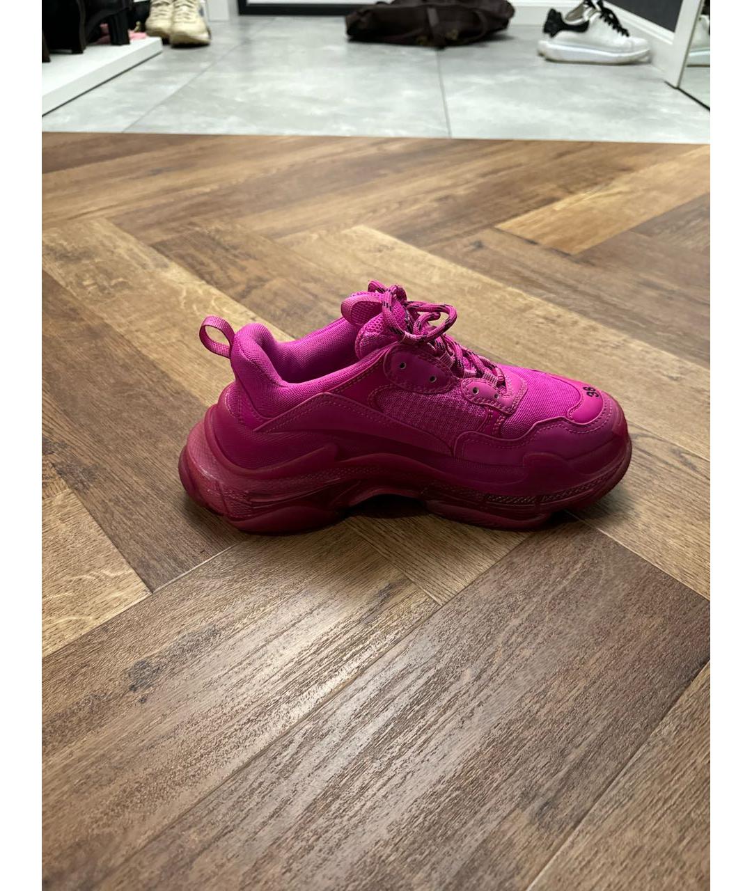 BALENCIAGA Розовые кроссовки, фото 5