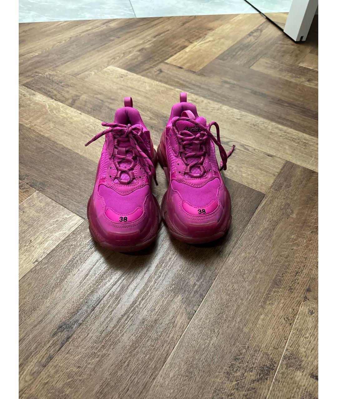 BALENCIAGA Розовые кроссовки, фото 2