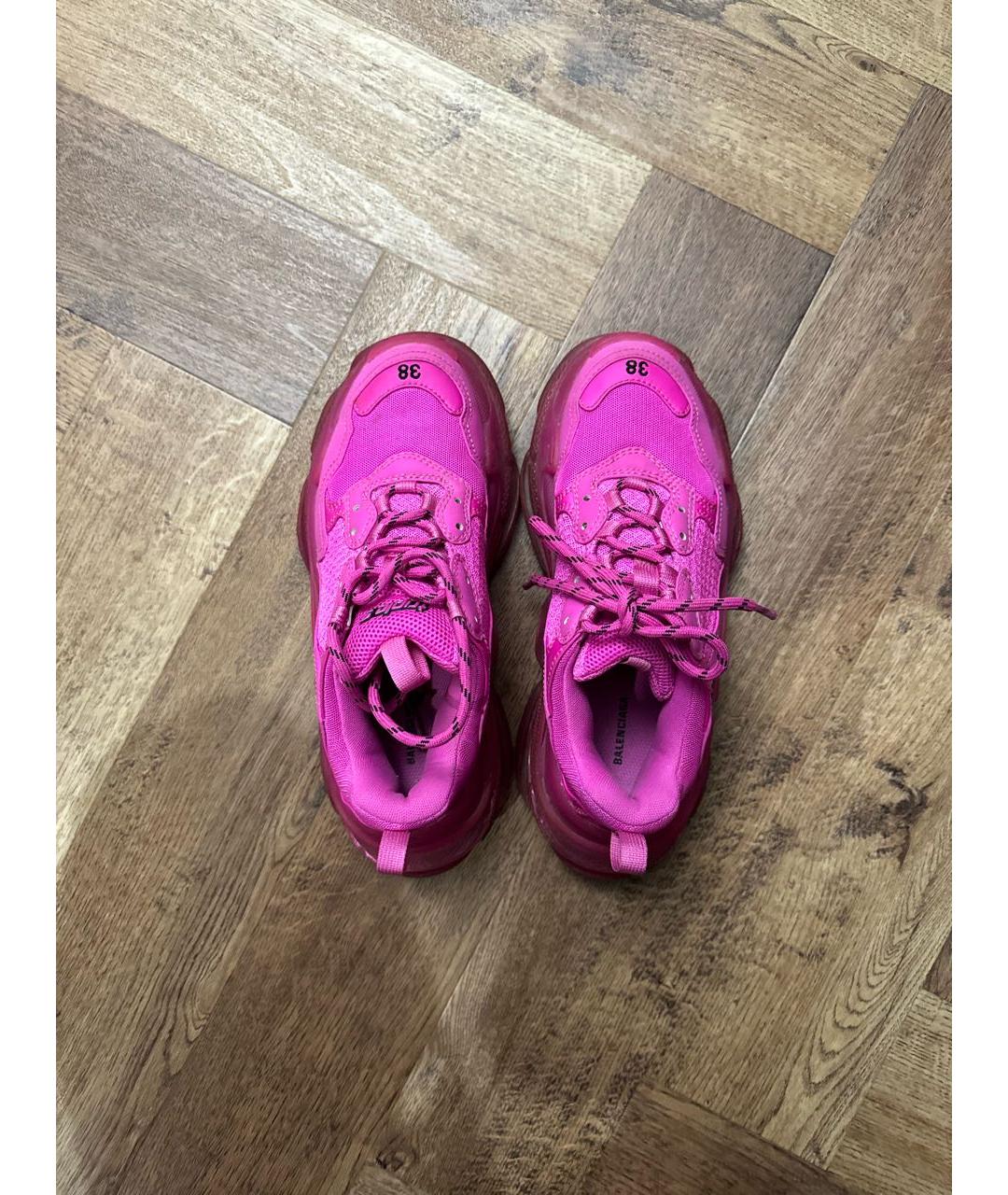BALENCIAGA Розовые кроссовки, фото 3