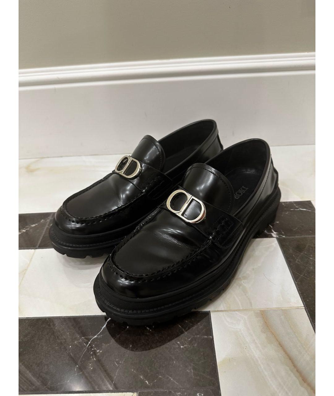 CHRISTIAN DIOR PRE-OWNED Черные кожаные туфли, фото 2