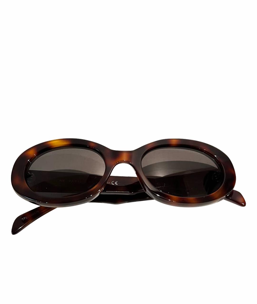 CELINE PRE-OWNED Коричневые солнцезащитные очки, фото 1