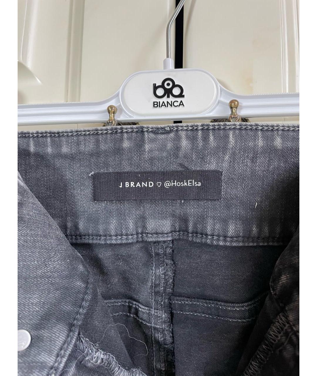 JBRAND Серые хлопко-лиоцелловые джинсы слим, фото 5
