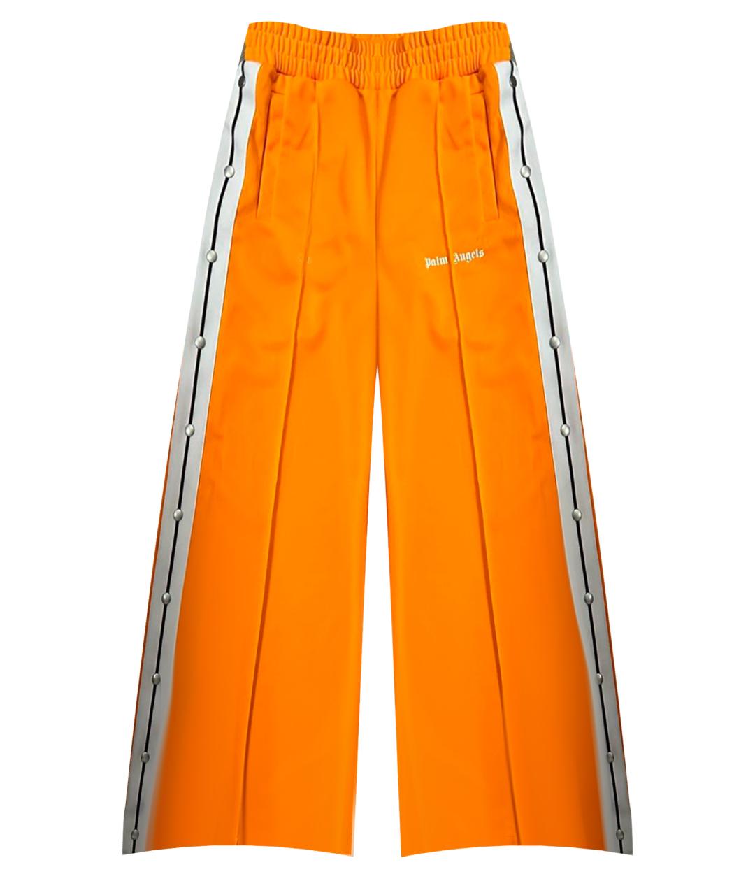 PALM ANGELS Оранжевое полиэстеровые брюки широкие, фото 1