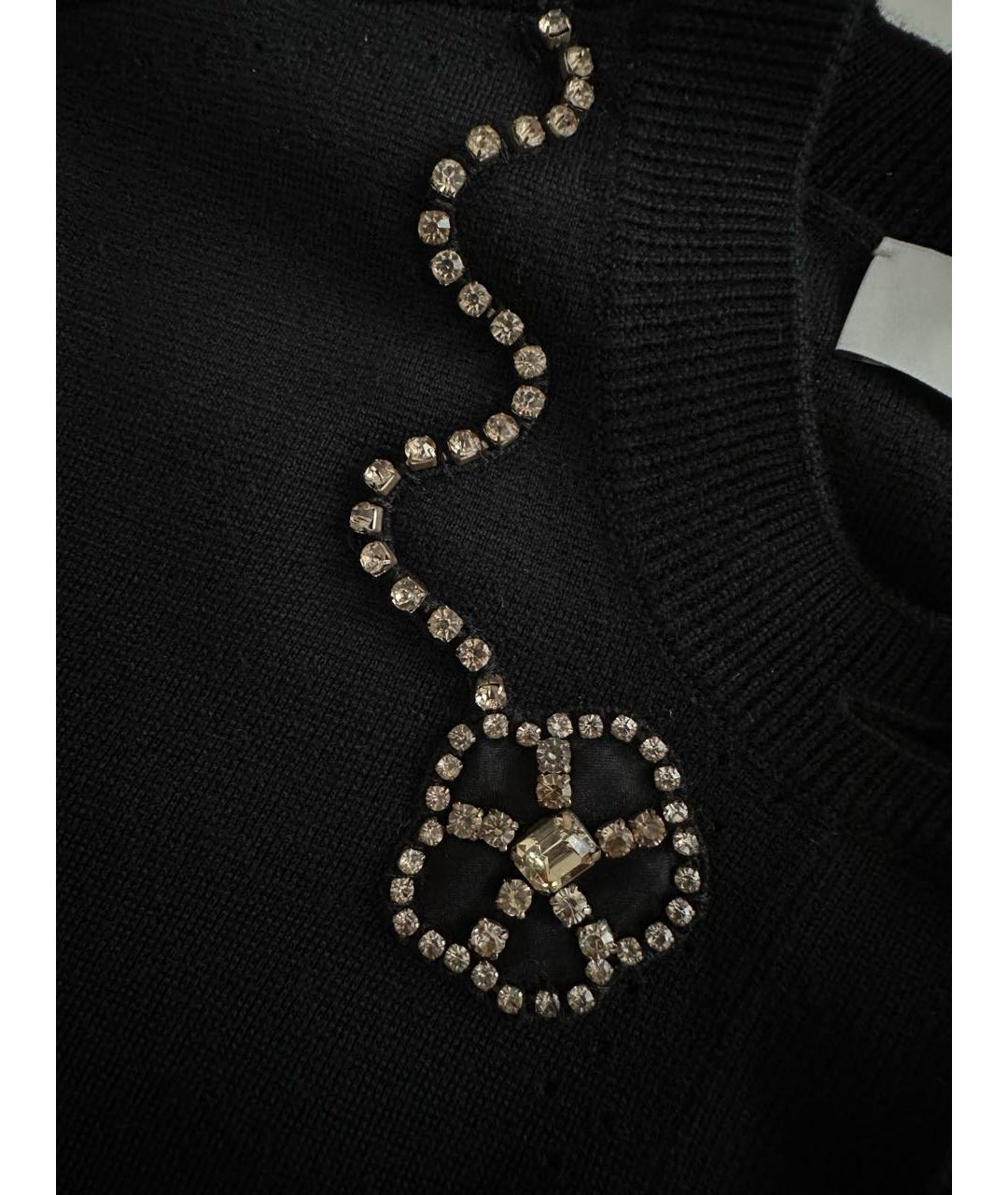 COACH Черный шерстяной джемпер / свитер, фото 7