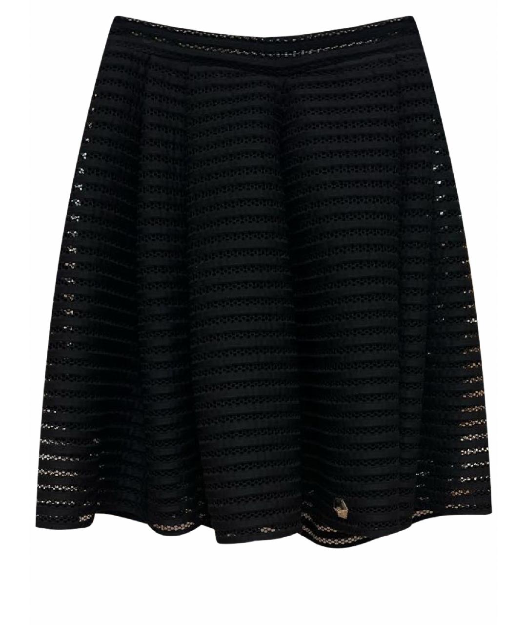 PHILIPP PLEIN Черная полиэстеровая юбка мини, фото 1
