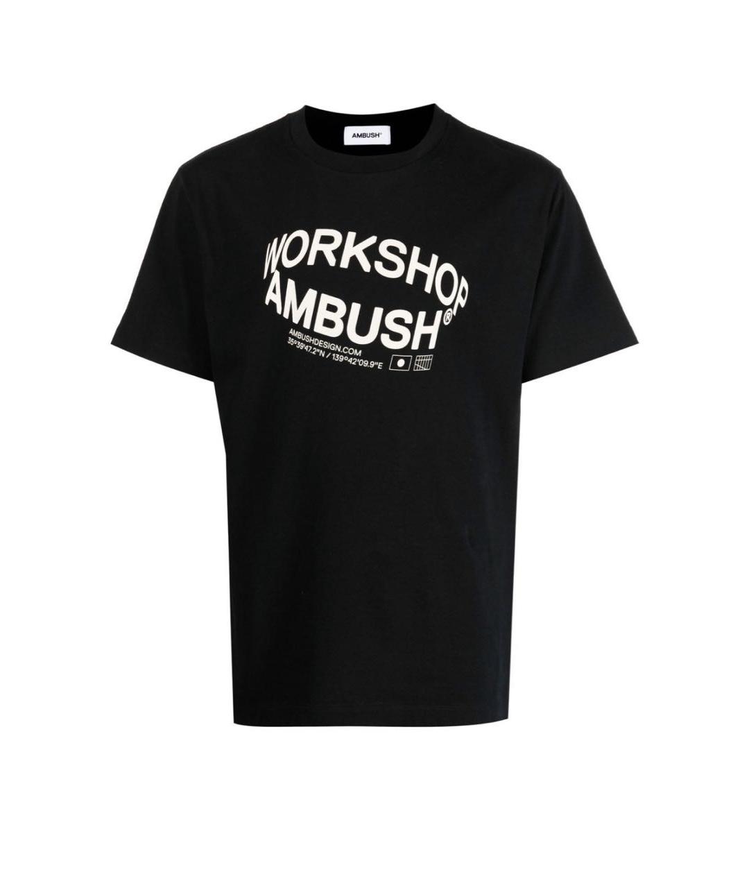 AMBUSH Черная хлопковая футболка, фото 1