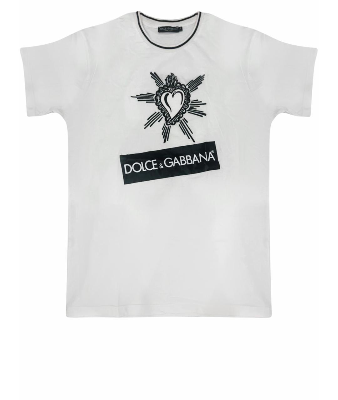 DOLCE&GABBANA Белая вискозная футболка, фото 1