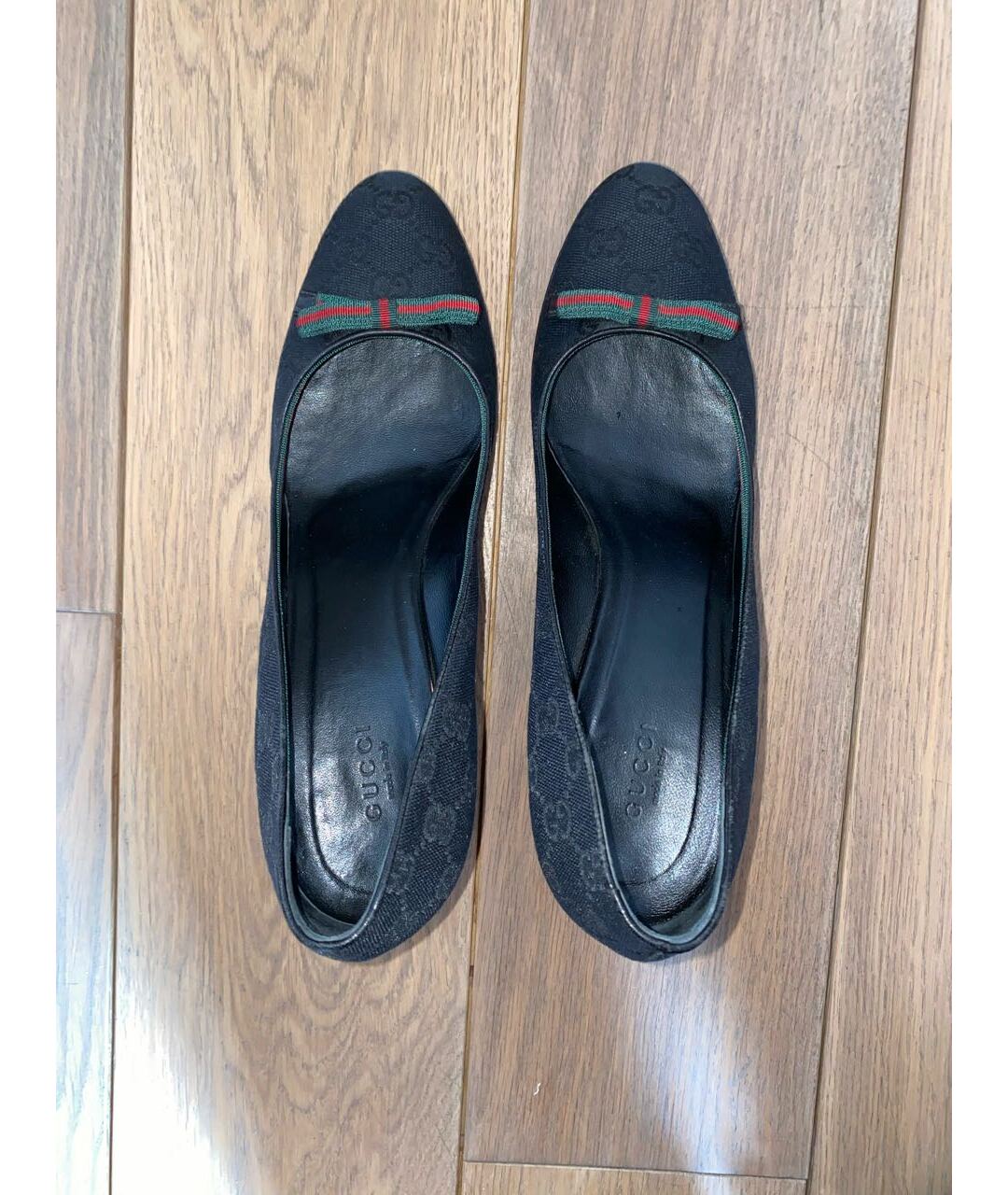 GUCCI Черные текстильные туфли, фото 3
