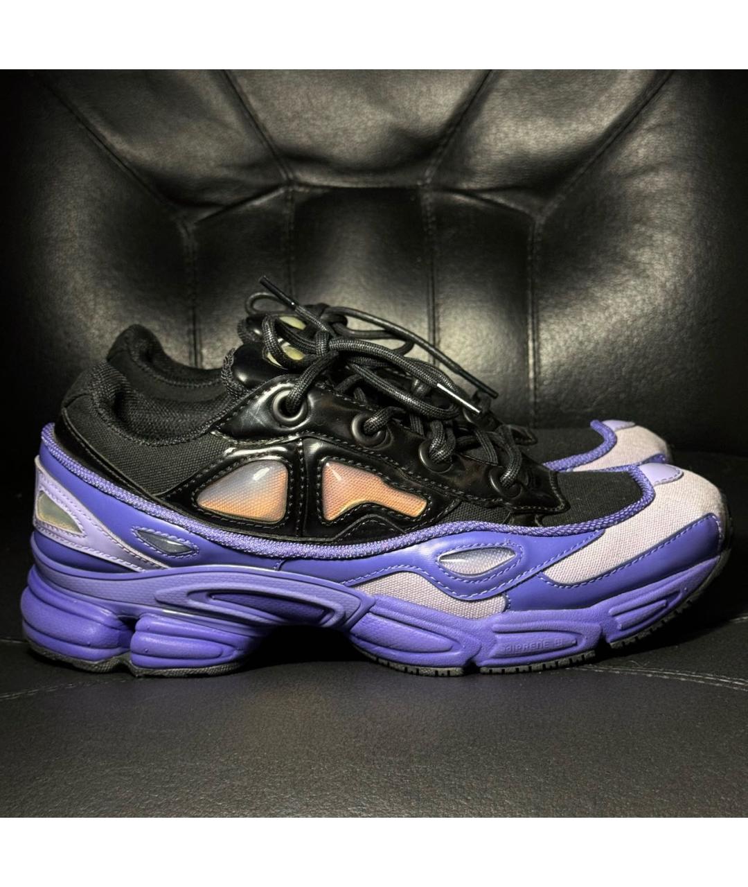 ADIDAS X RAF SIMONS Фиолетовые текстильные низкие кроссовки / кеды, фото 9