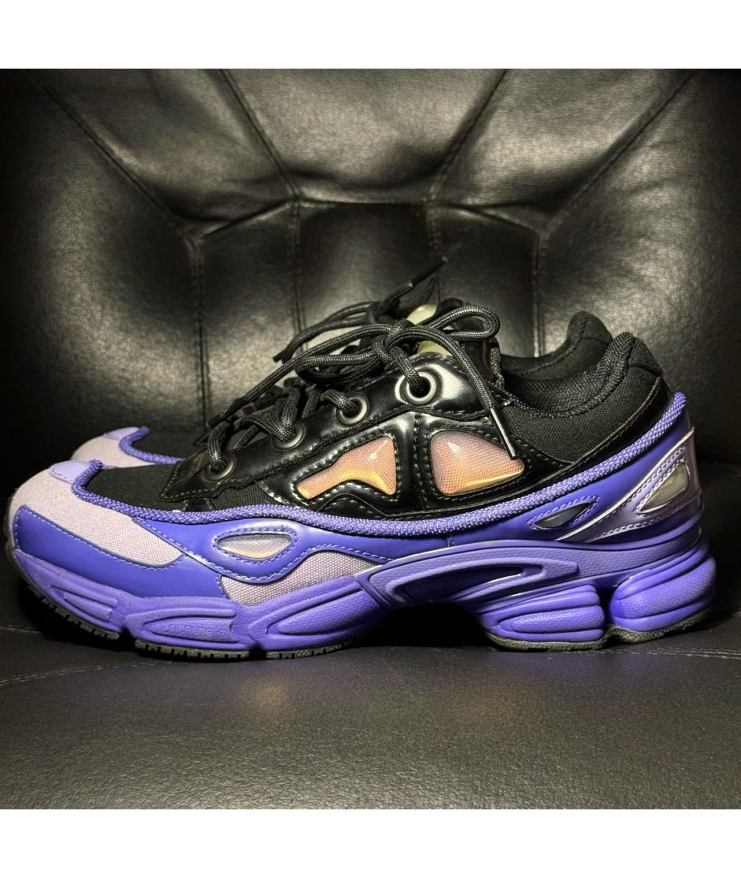 ADIDAS X RAF SIMONS Фиолетовые текстильные низкие кроссовки / кеды, фото 3
