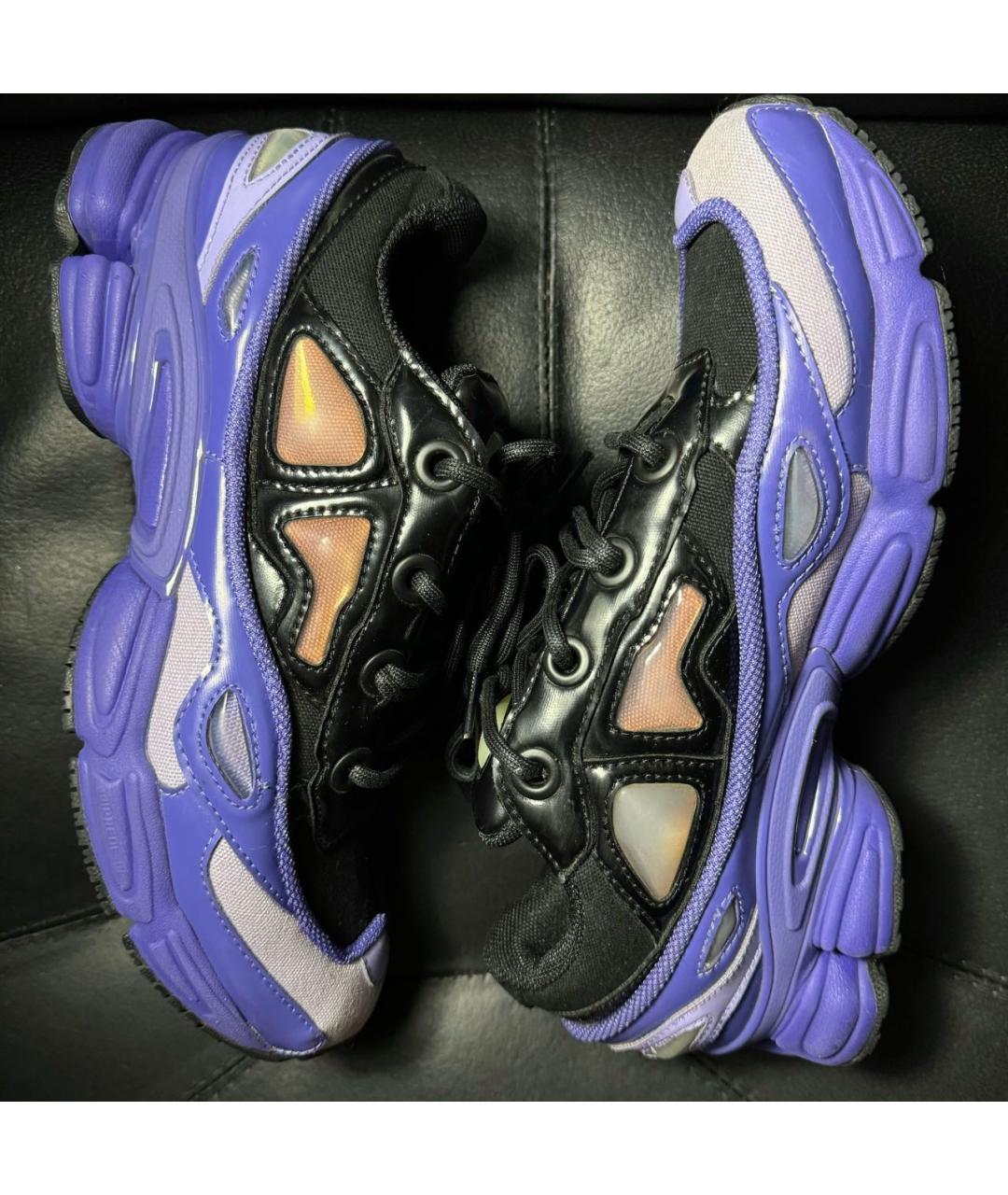 ADIDAS X RAF SIMONS Фиолетовые текстильные низкие кроссовки / кеды, фото 4