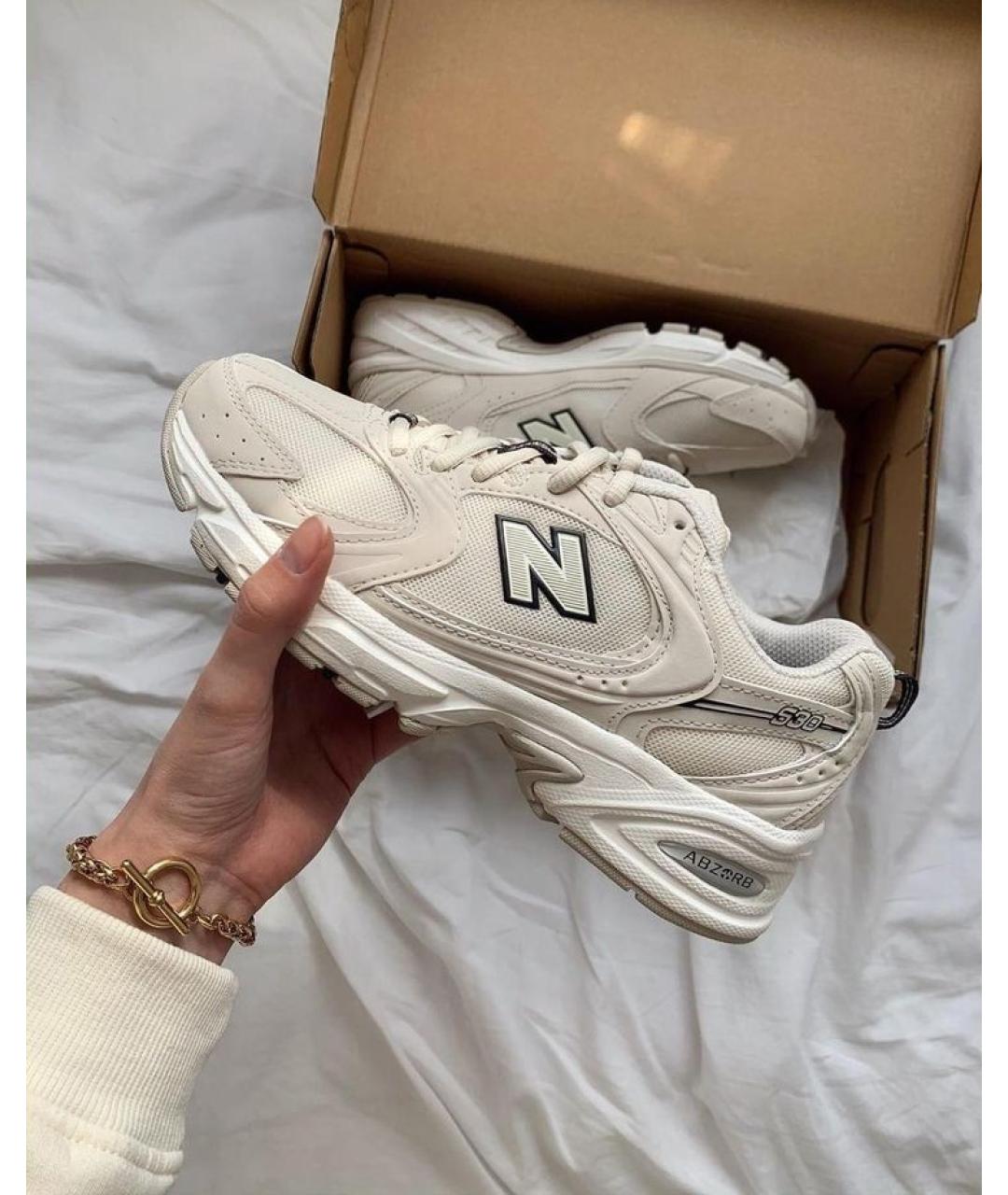 NEW BALANCE Бежевые кроссовки, фото 6