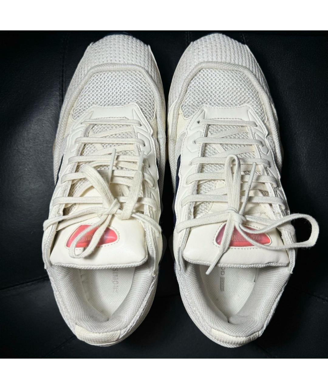 ADIDAS X RAF SIMONS Белые текстильные низкие кроссовки / кеды, фото 7