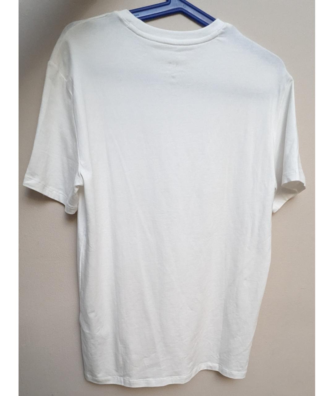 ARMANI EXCHANGE Белая хлопко-эластановая футболка, фото 2