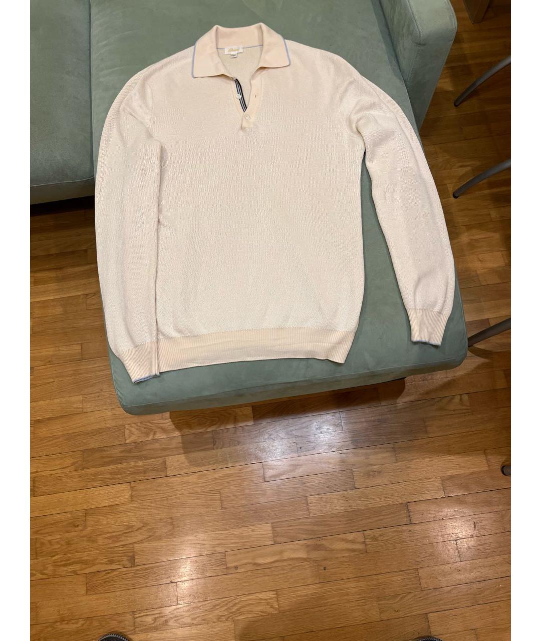 BRIONI Бежевый кашемировый джемпер / свитер, фото 4