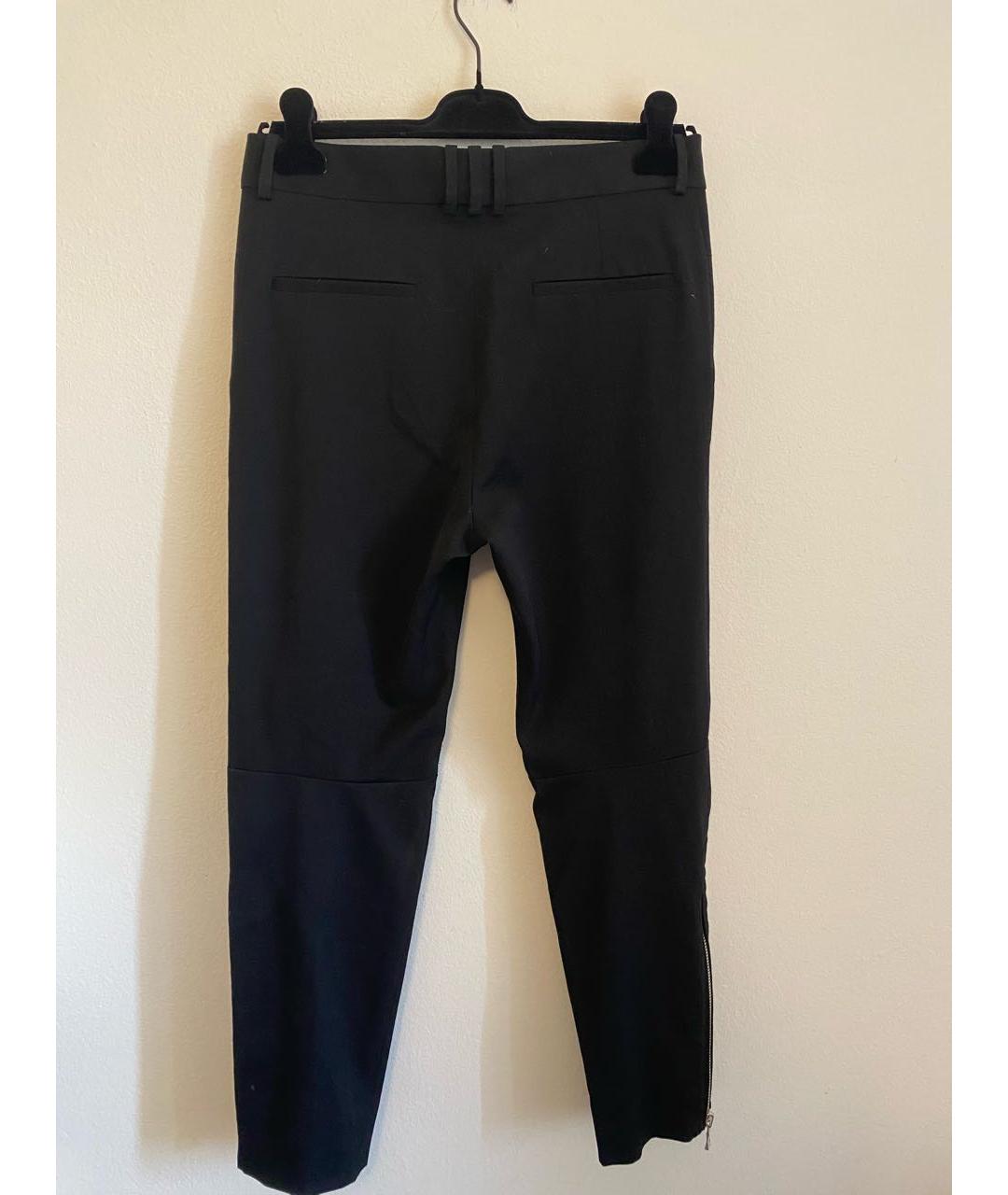 BALMAIN Черные шерстяные повседневные брюки, фото 2
