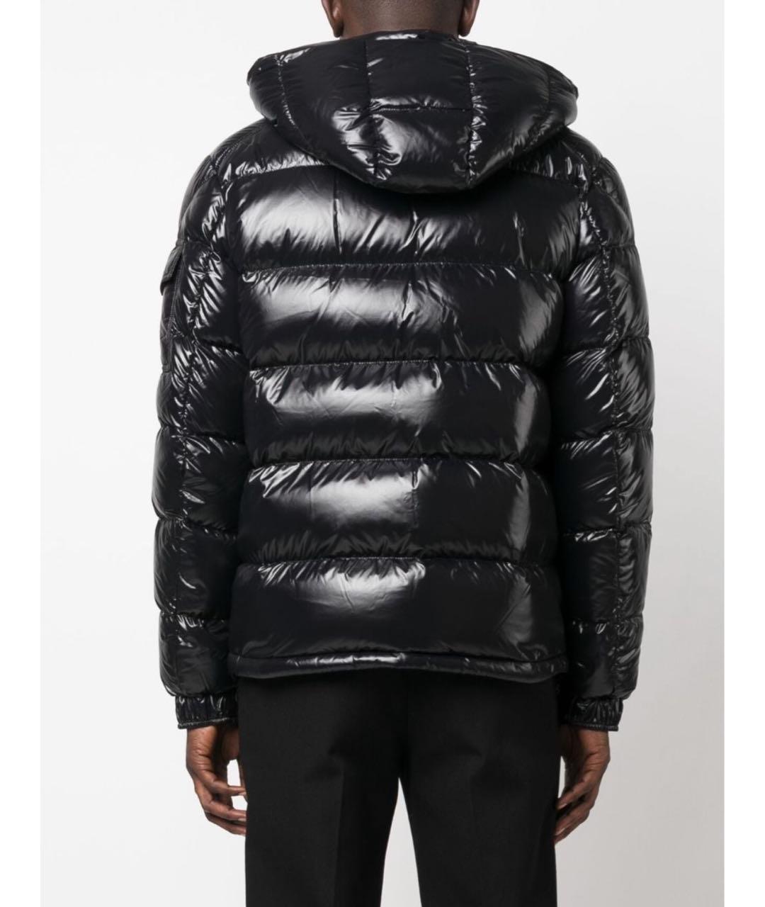 MONCLER Черная полиэстеровая куртка, фото 2