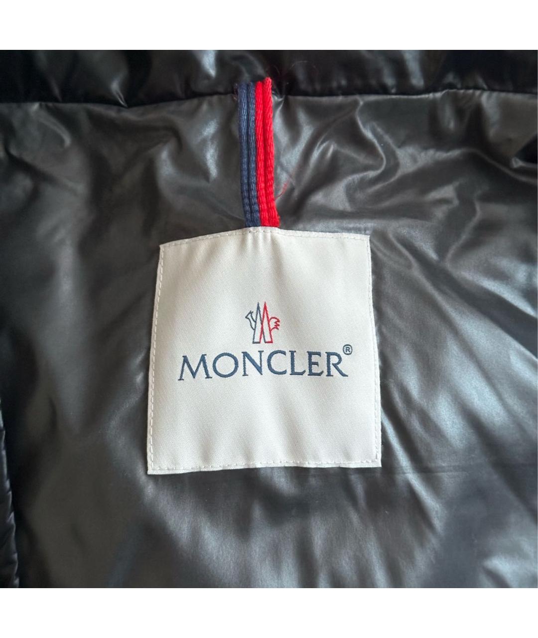MONCLER Черная полиэстеровая куртка, фото 3