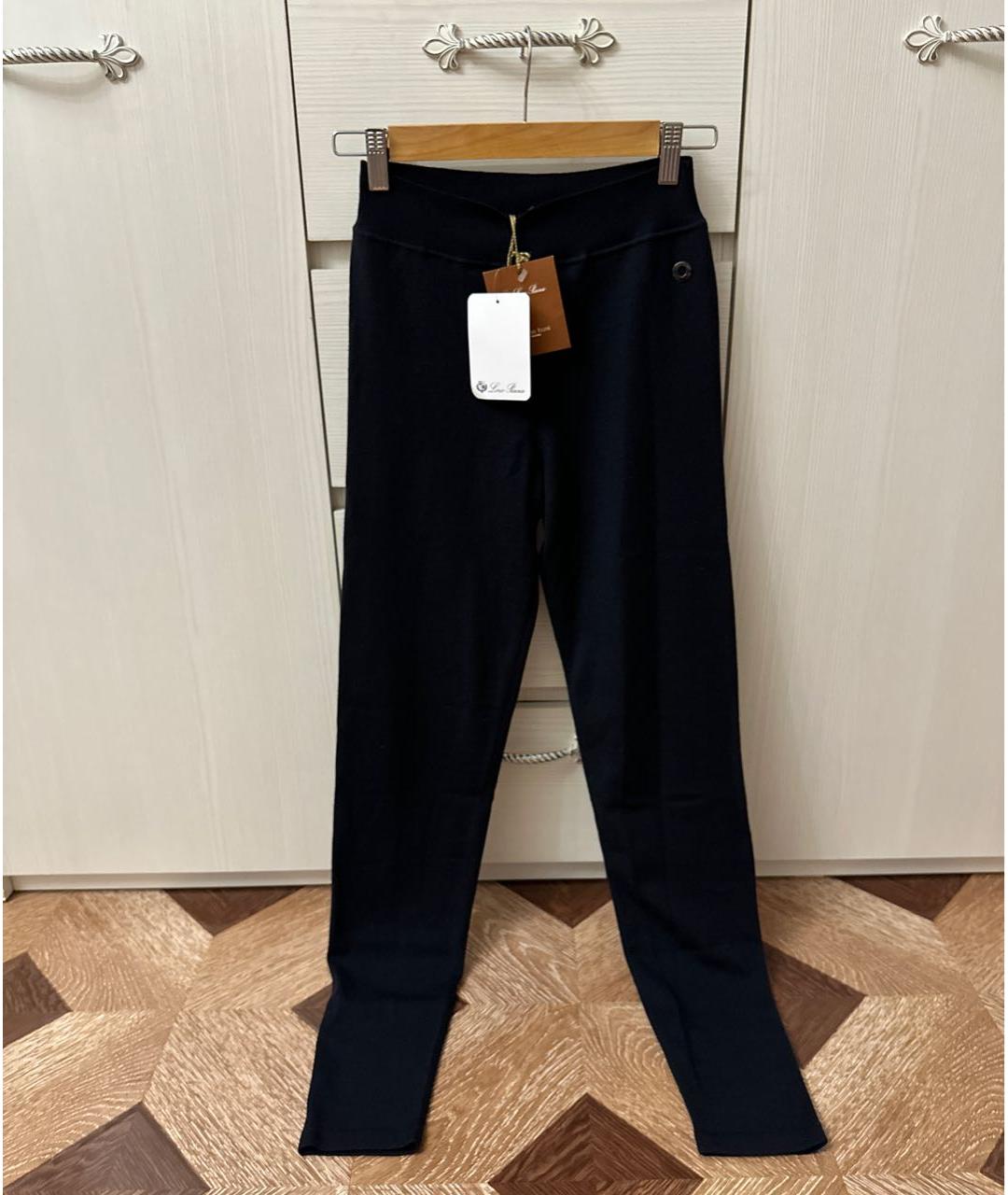 LORO PIANA Темно-синие кашемировые спортивные брюки и шорты, фото 2