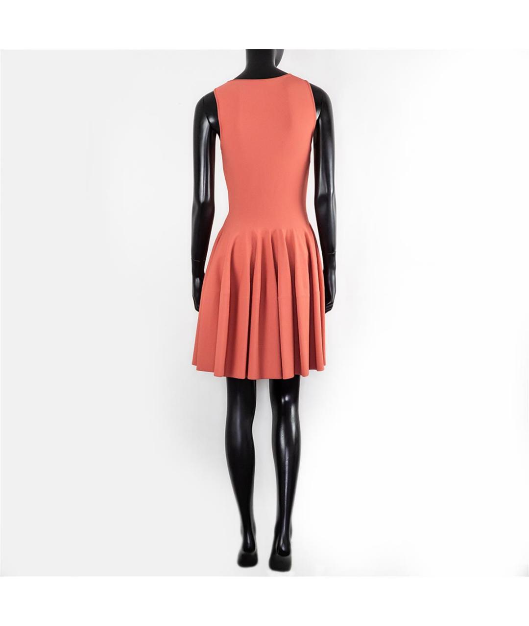 ALEXANDER MCQUEEN Розовое вискозное повседневное платье, фото 3