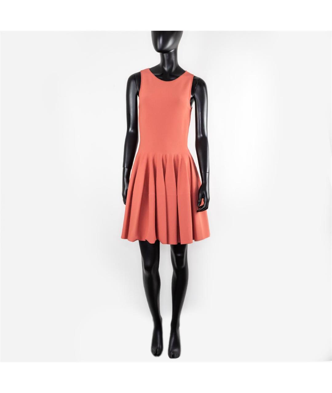 ALEXANDER MCQUEEN Розовое вискозное повседневное платье, фото 4