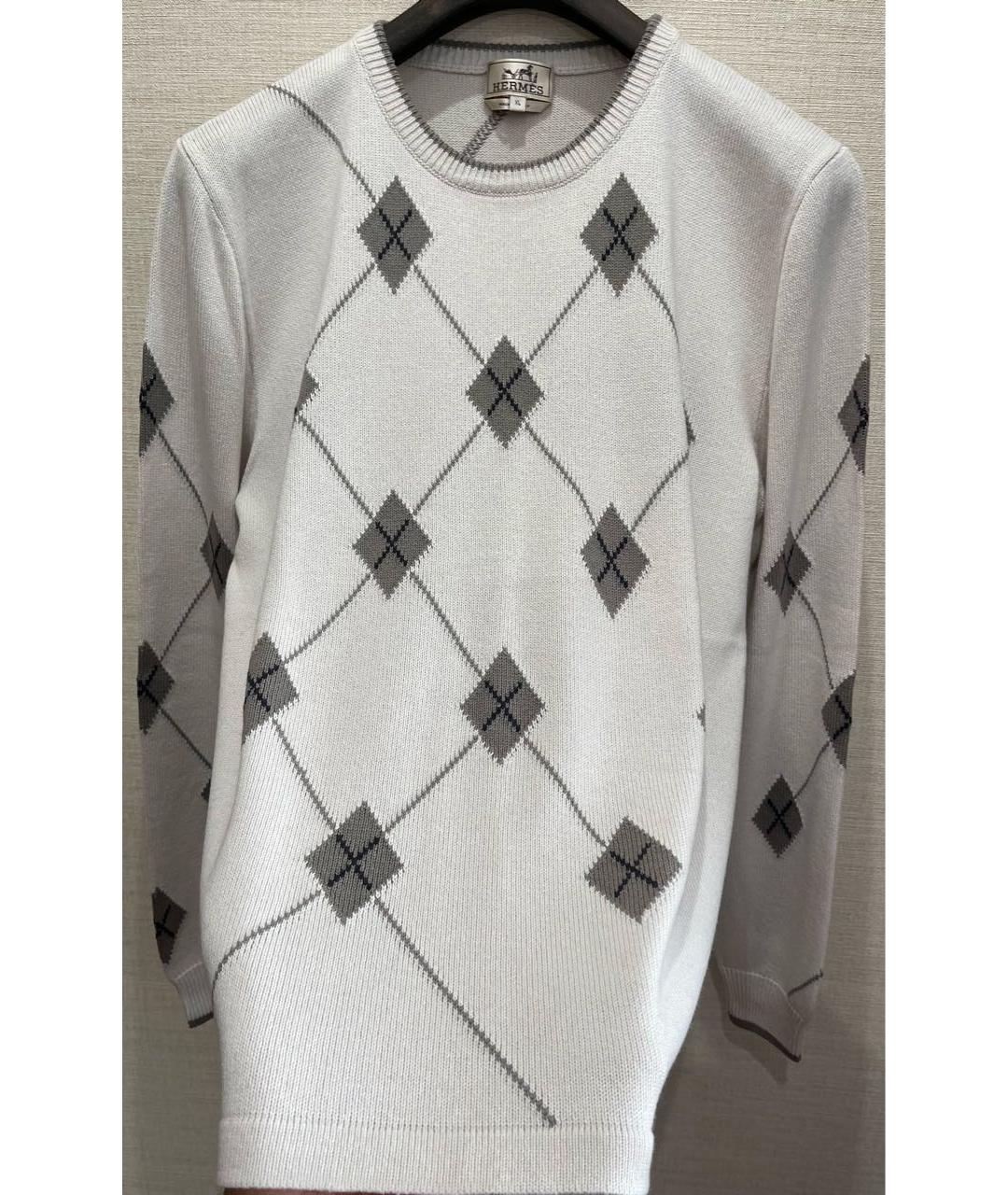 HERMES PRE-OWNED Белый кашемировый джемпер / свитер, фото 3
