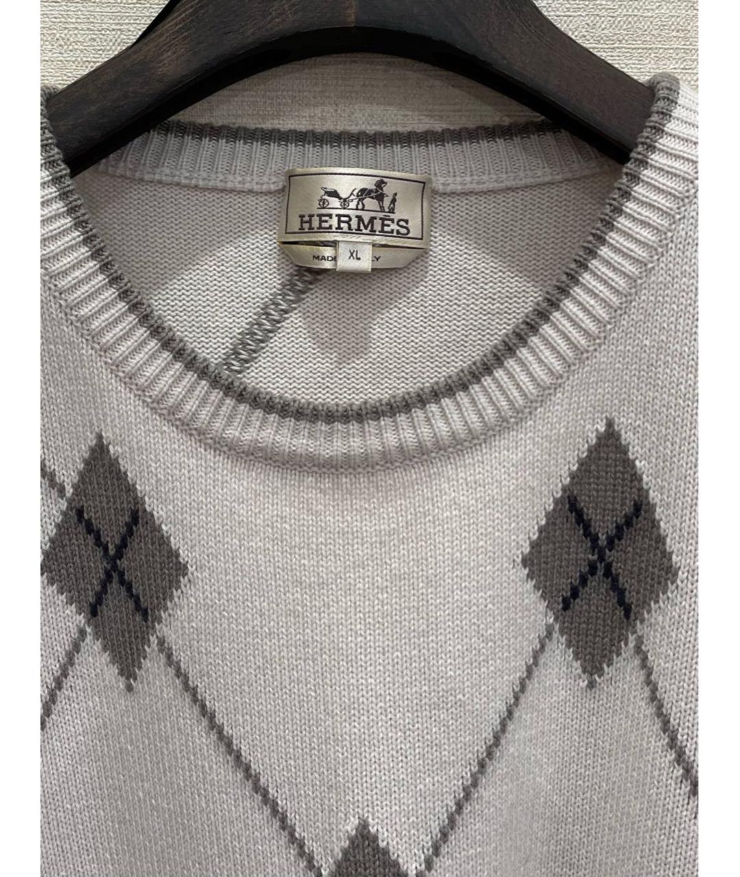 HERMES PRE-OWNED Белый кашемировый джемпер / свитер, фото 6