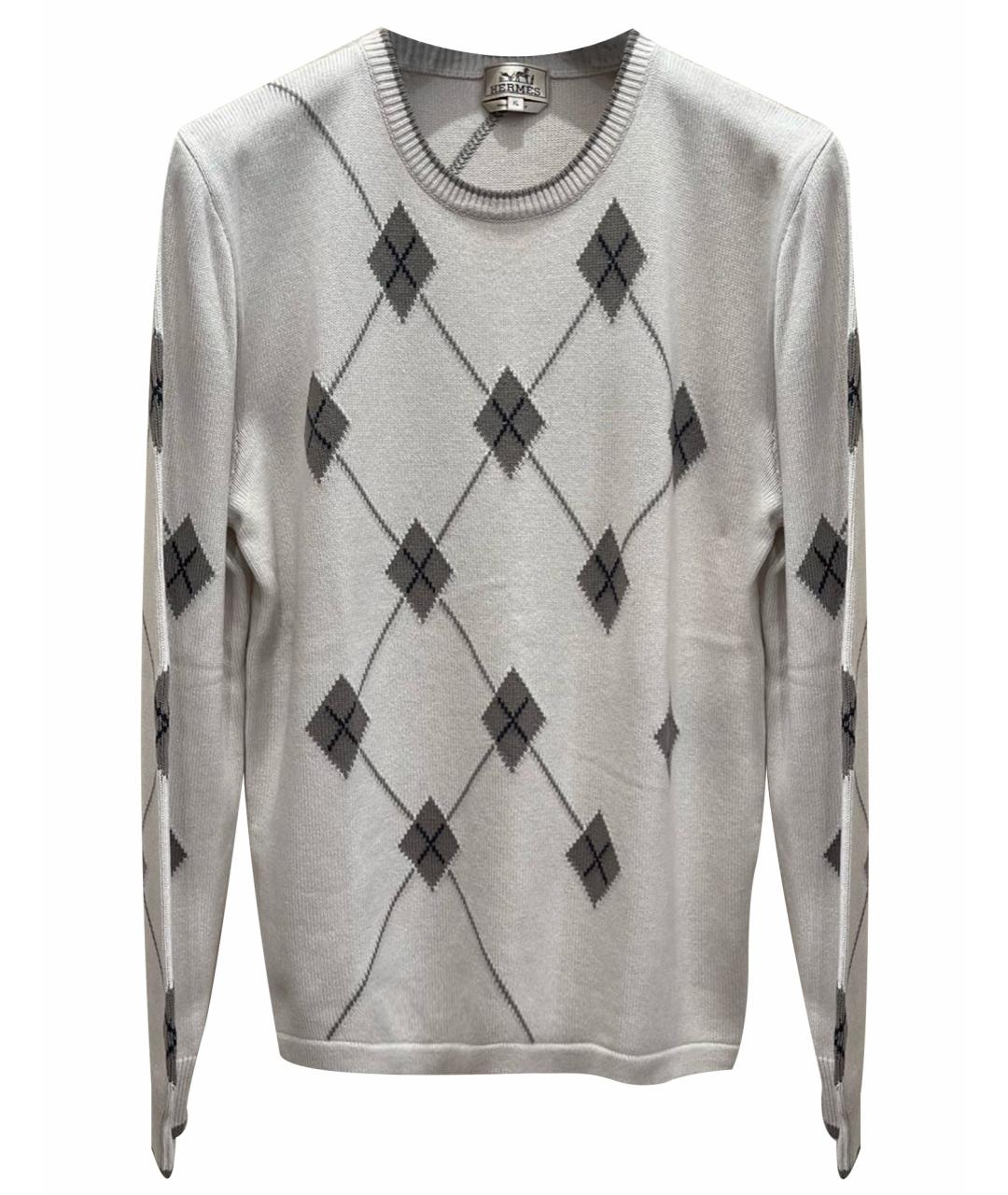 HERMES PRE-OWNED Белый кашемировый джемпер / свитер, фото 1