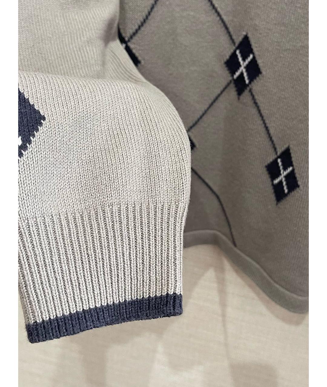 HERMES PRE-OWNED Серый кашемировый джемпер / свитер, фото 4