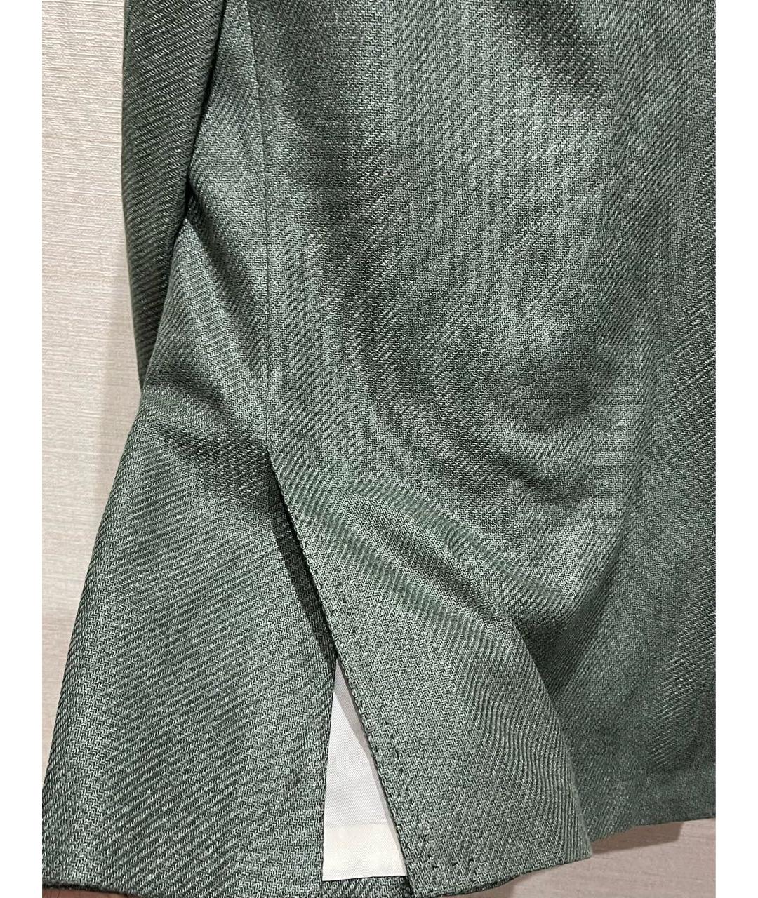 Cesare Attolini Зеленый шерстяной пиджак, фото 6