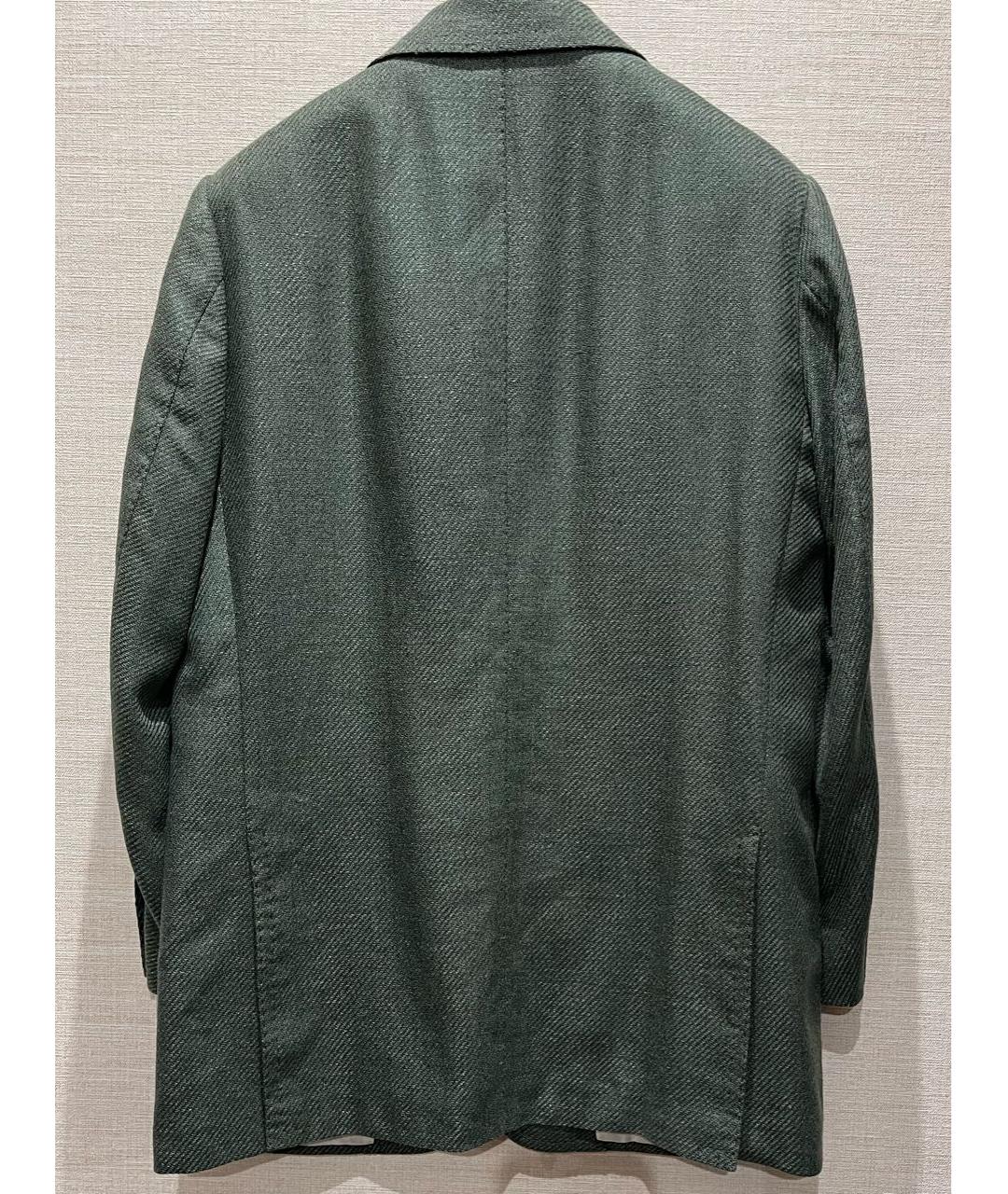 Cesare Attolini Зеленый шерстяной пиджак, фото 2