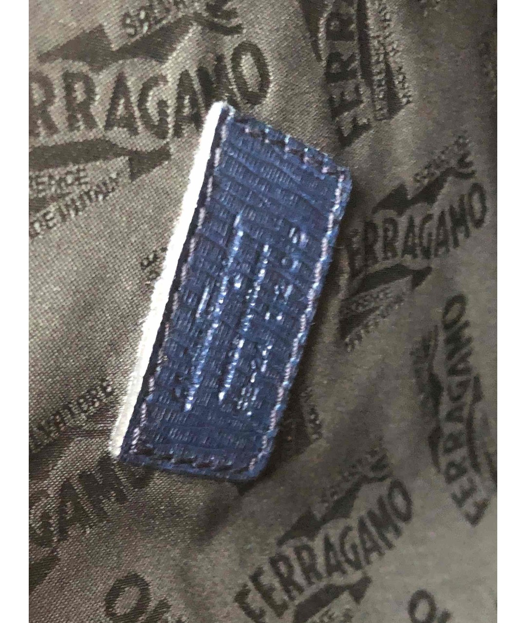 SALVATORE FERRAGAMO Синяя кожаная сумка тоут, фото 3