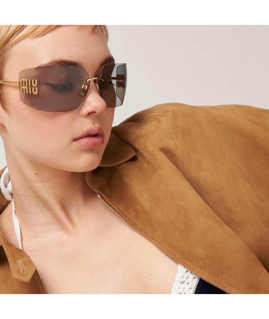 MIU MIU Серые солнцезащитные очки, фото 2