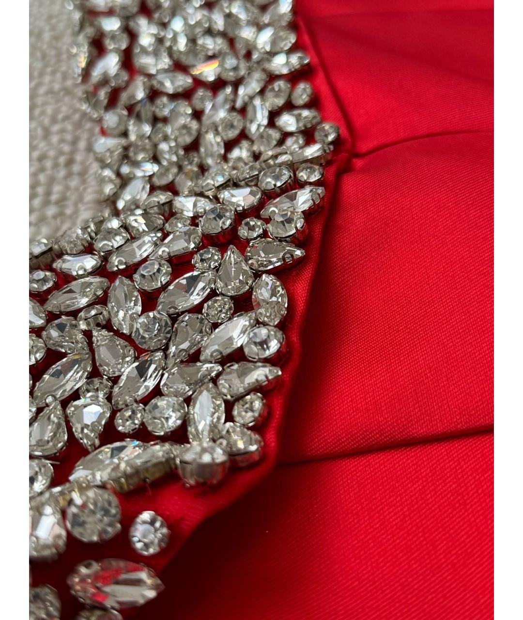 JOVANI Красное атласное вечернее платье, фото 6