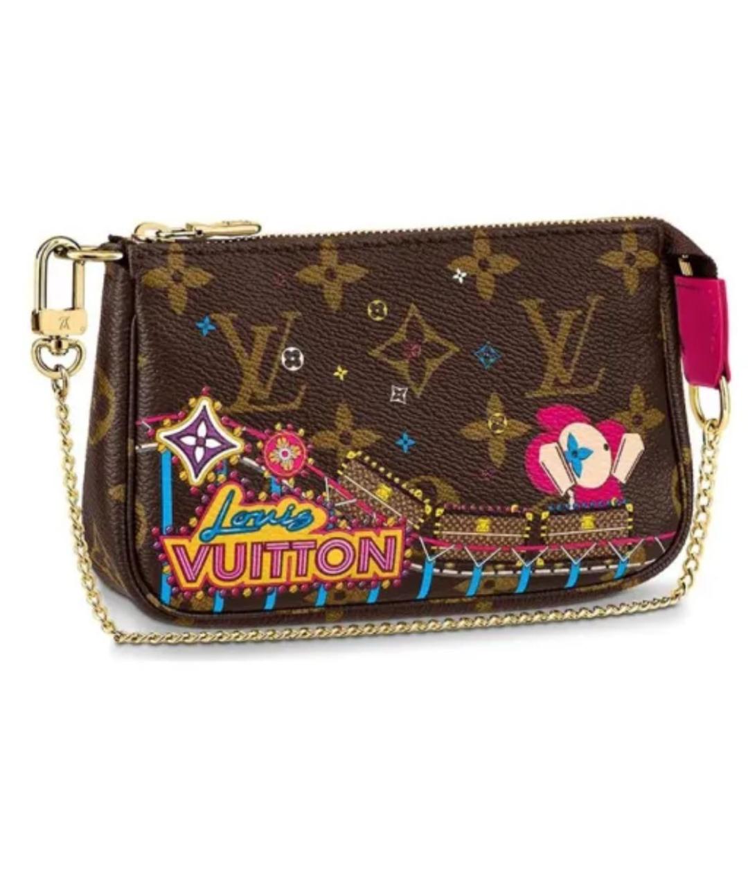 LOUIS VUITTON Коричневая сумка с короткими ручками, фото 4